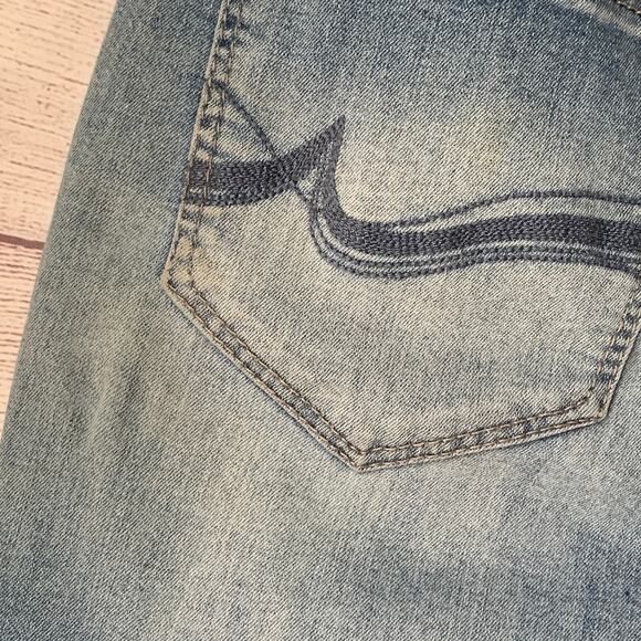 Angels Forever Young Denim Blue Jean Bermuda Shorts Size 10 - Picture 7 of 16